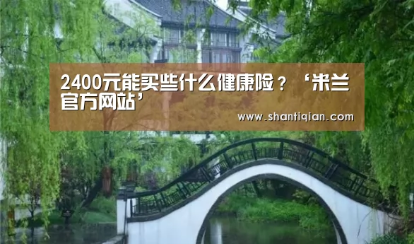 2400元能买些什么健康险?‘米兰官方网站’(图1) milan米兰
